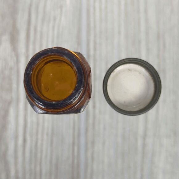 Vintage 1971 Squibb Pharmacy Nystatin Tablets Empty Glass Container - Picture 6 of 7